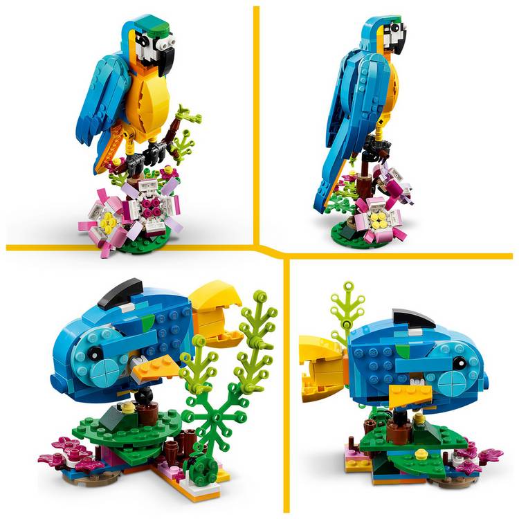 LEGO Creator Exotic Parrot 31136 building toy, imported from the UK
