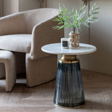 Gallery Seville Blue side table 48cm, UK version