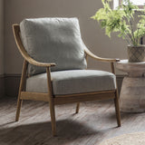 Gallery Reliant Natural Linen Armchair Grey 15.1 kg, UK version