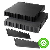 Costco UK Klikflor RX500 7mm Recycled Garage Floor Bundle 13m² Black & Graphite (52 Tiles & 5 Ramps)- Buy online at McGrocer