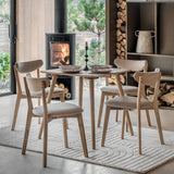 Gallery Natural Square Dining Table Seats 4, UK version