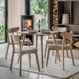 Costco UK Gallery Hatfield Natural Square Dining Table Seats 4- Buy online at McGrocer