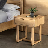 Gallery oak nightstand light brown finish 13kg, UK version