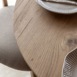 Gallery Hatfield dining table round oak veneer, UK version