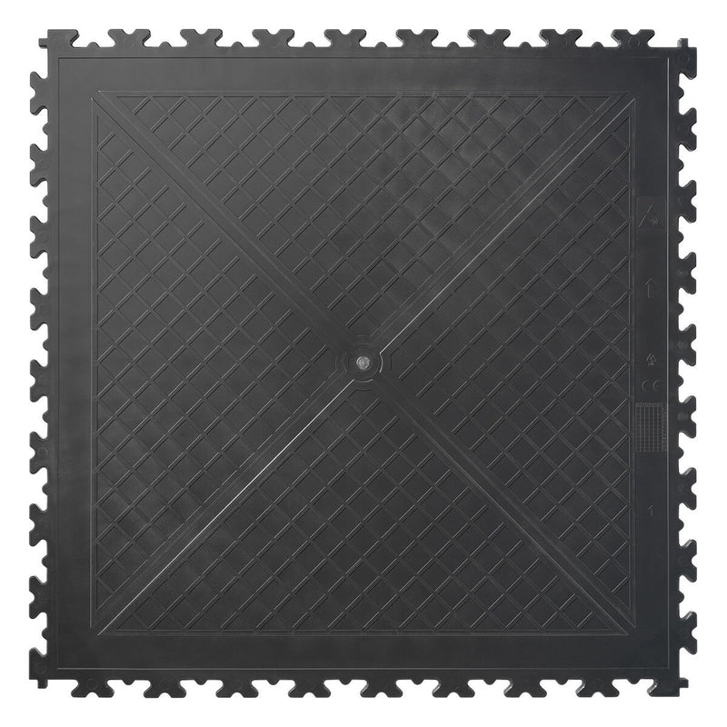 Klikflor RX500 recycled garage floor tiles 4 pack graphite (British brand)