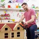 Black+Decker cordless hammer drill and mouse sander twin pack - British product