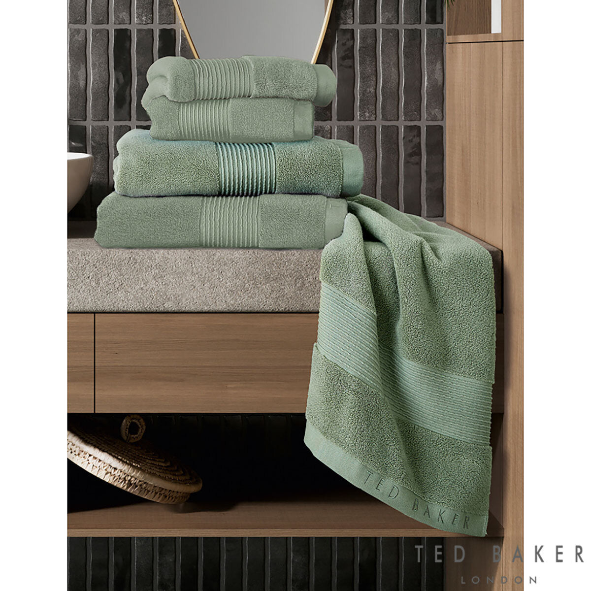 Ted Baker Hand Towels 2 Pack in 3 Colours, 50 x 90 cm GOODS Costco UK