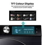 Hisense 10kg black heat pump tumble dryer, UK version