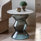 Gallery blue side table 51cm cube, UK version