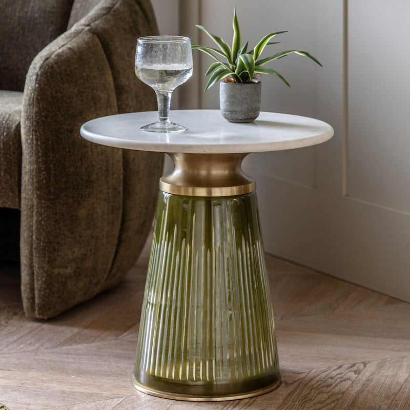 Gallery Seville Green side table 48cm, UK version