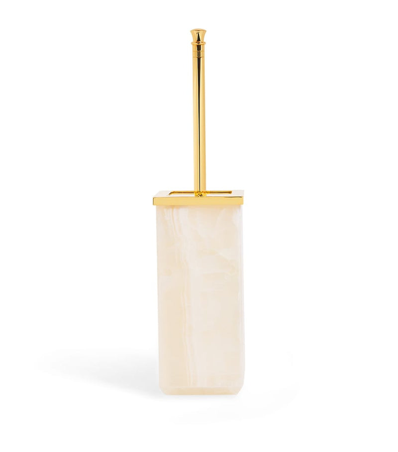 Zodiac Onyx toilet brush with gold-plated trim 42cm - British product