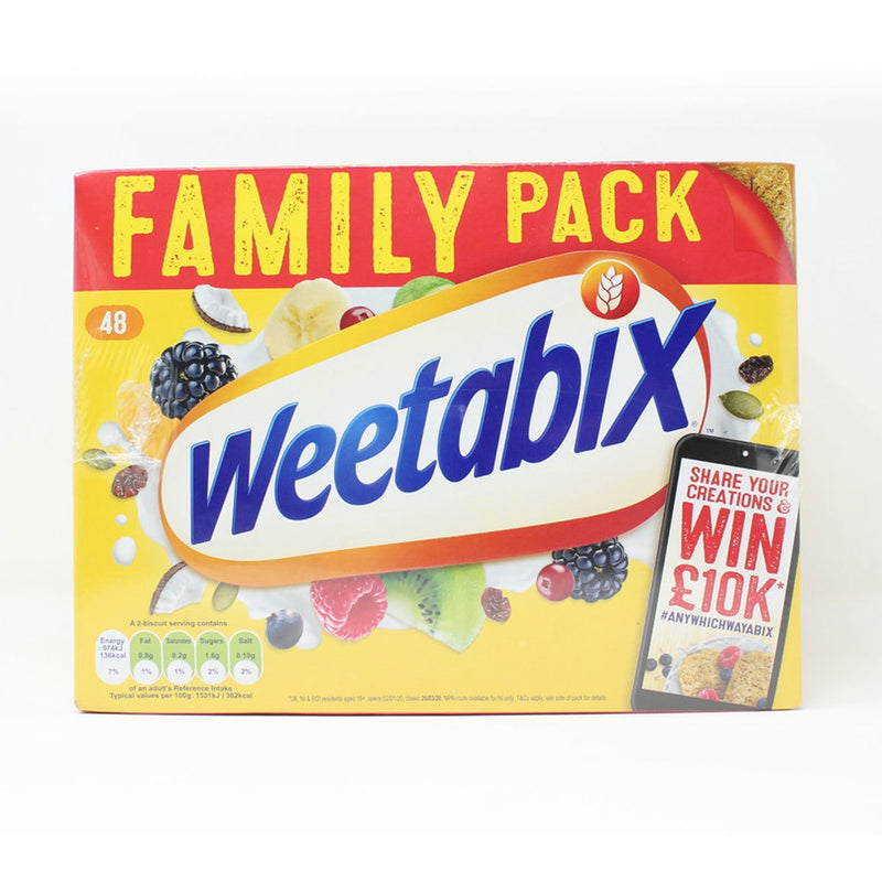 Weetabix wholegrain wheat biscuits 2 x 48 pack (British brand)