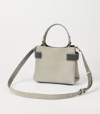 Brunello Cucinelli small suede essence top-handle bag, UK version