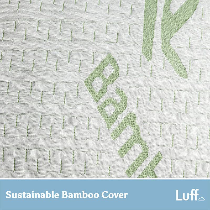 Luff Sleep Bamboo Forest Hollowfibre Medium Soft Pillow, UK version