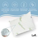 Luff Sleep Bamboo Forest Hollowfibre Medium Soft Pillow, UK version