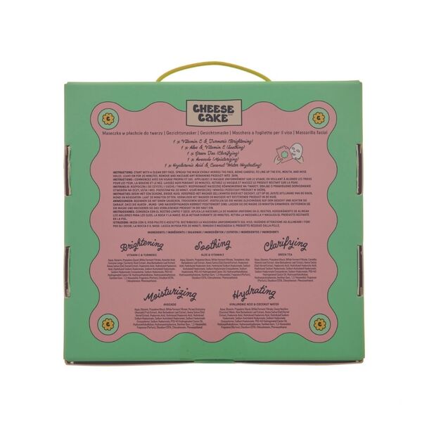 Face Sheet Mask Cheesecake 5pc Pack - British product
