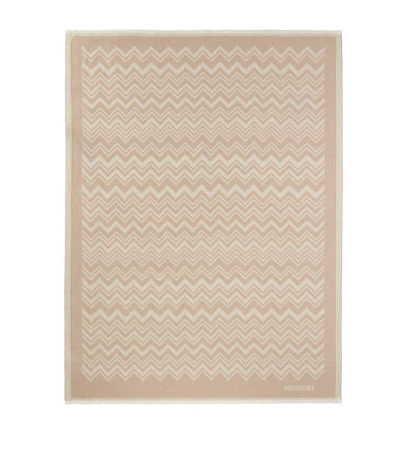 Missoni Home Virgin Wool-Cashmere Cortina throw 144cm x 186cm, UK version