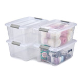 IRIS OHYAMA storage boxes with lids 15L 4 pack - British product