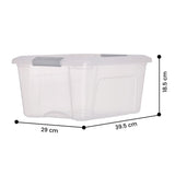 IRIS OHYAMA storage boxes with lids 15L 4 pack - British product