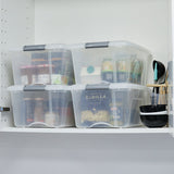 IRIS OHYAMA storage boxes with lids 15L 4 pack - British product