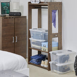 IRIS OHYAMA storage boxes with lids 15L 4 pack - British product