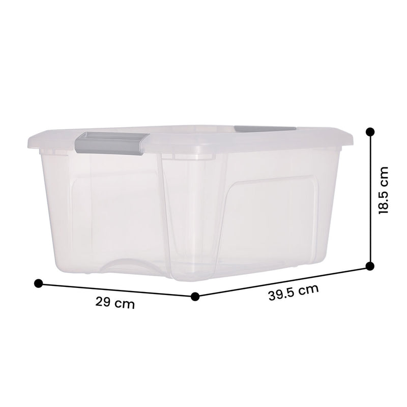 IRIS OHYAMA storage boxes with lids 15L 4 pack - British product