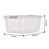 IRIS OHYAMA storage boxes with lids 15L 4 pack - British product