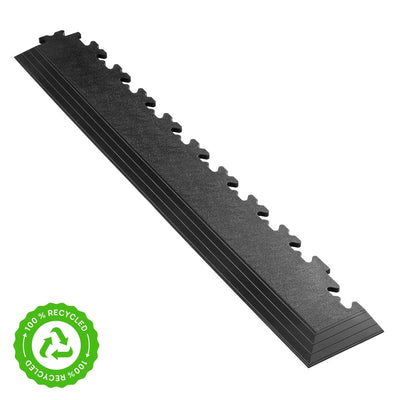 Klikflor RX500 7mm Recycled Garage Floor Corner Ramp in Black or Graphite (90 x 585 x 7mm)
