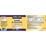 Kirkland Signature Super B-Complex multivitamin 500 count, UK version