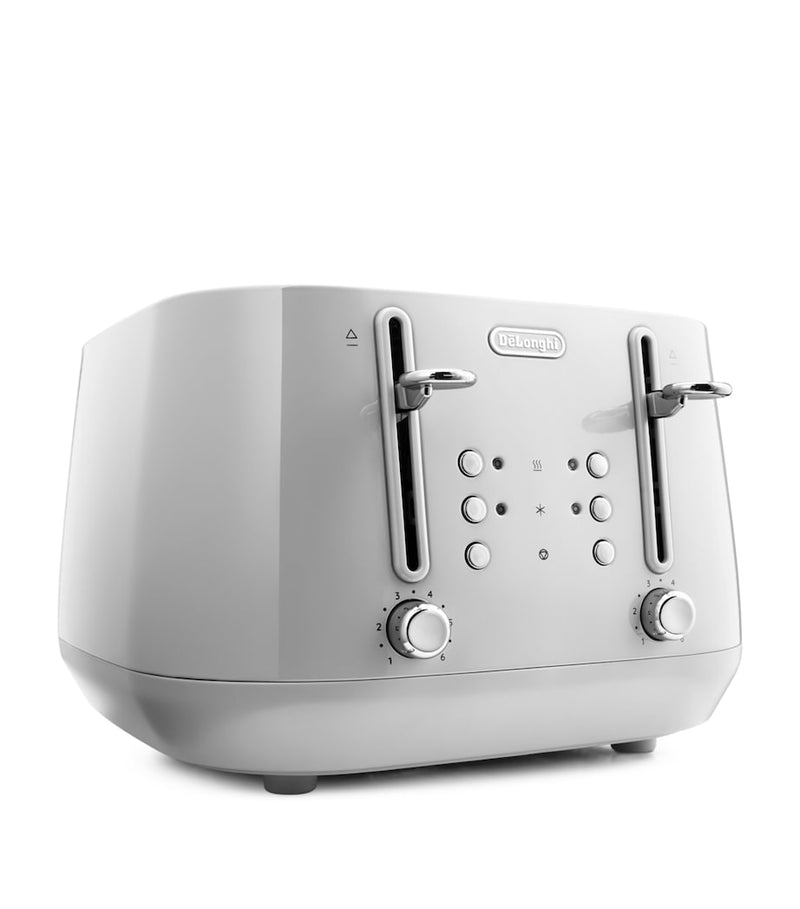 De'Longhi Eclettica four-slot toaster with extra lift function - British product