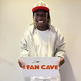 The Fan Cave Jeremy Doku signed football shirt display with photos, UK version 82x82cm