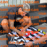 The Fan Cave signed framed Newcastle United 23/24 football shirt display with three photos - British product