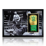 Costco UK Tyson Fury Signed Boxing Glove displayed in Iconic Photo Frame- Buy online at McGrocer
