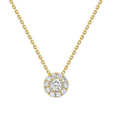 Costco 1.35ct diamond halo pendant 14ct gold, imported from the UK