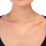 Costco 1.35ct diamond halo pendant 14ct gold, imported from the UK