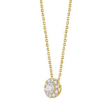 Costco 1.35ct diamond halo pendant 14ct gold, imported from the UK