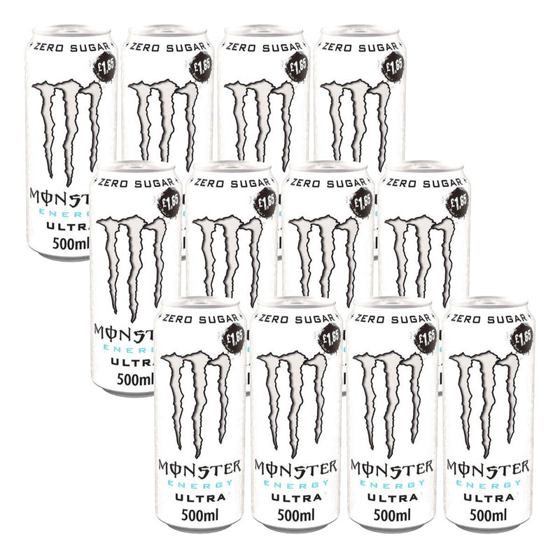 Monster Ultra PMP energy drink 12 x 500ml, imported from the UK