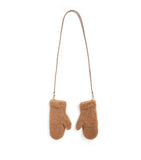 Max Mara camel-silk luxury gloves from Italy, UK version