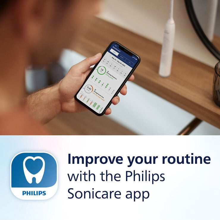 Philips electric toothbrush dual pack in black and white, imported from the UK