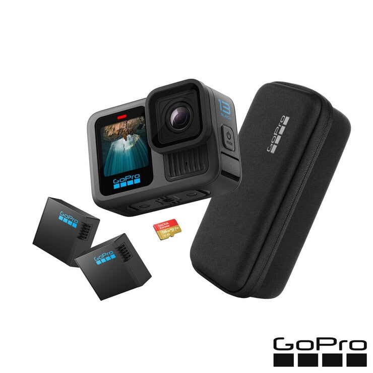 GoPro HERO13 Black action camera bundle, imported from the UK