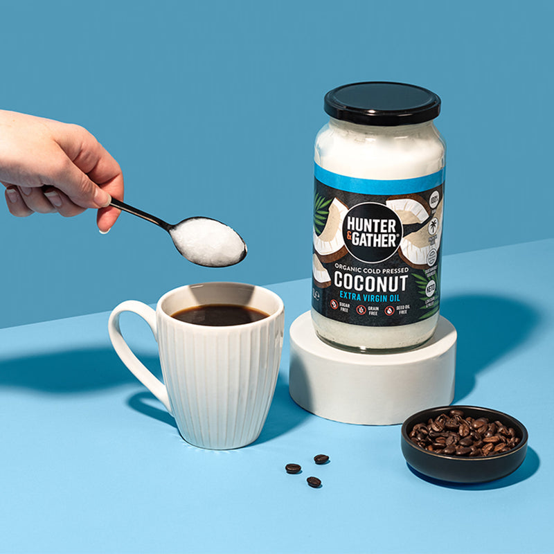 Hunter & Gather organic coconut oil 1L Extra Virgin, UK version