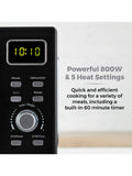 Tower Black 20L 800W Digital Microwave