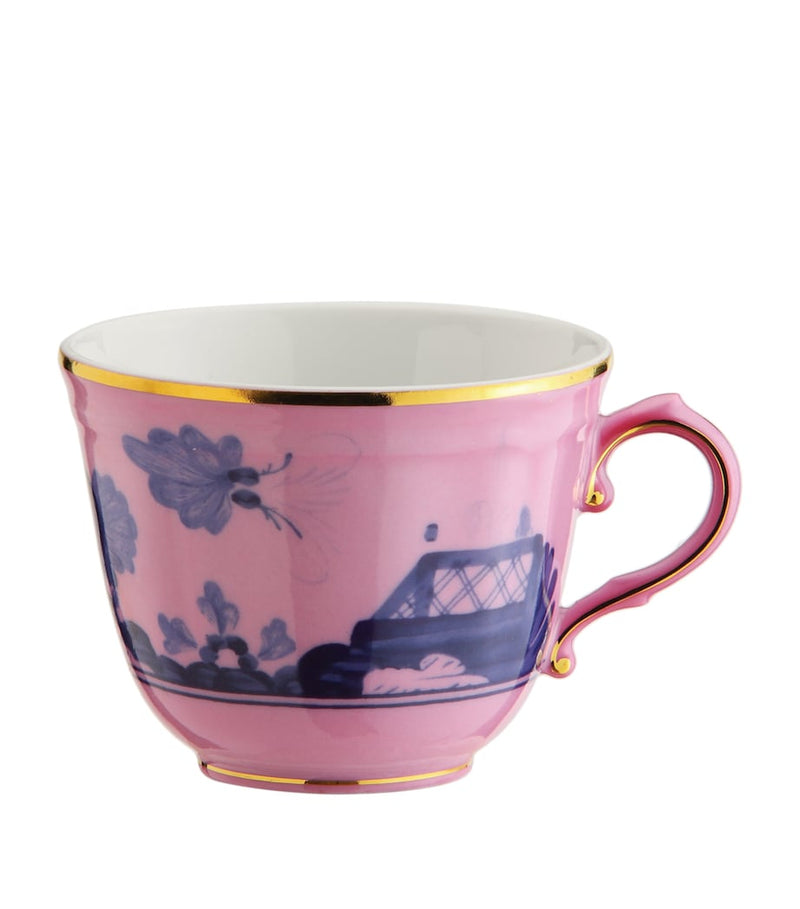 Ginori 1735 Oriente Italiano Azalea espresso cup, UK version