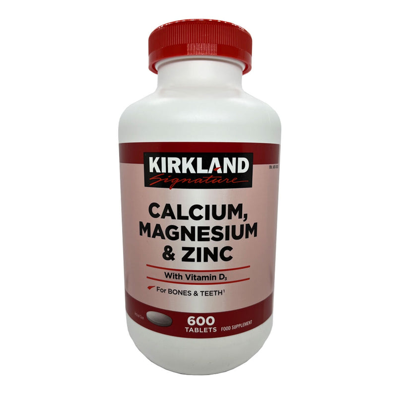 Kirkland Signature Calcium Magnesium Zinc tablets 600 count, UK version