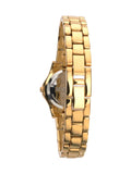 Gold plated watch stone set champagne dial 27mm, imported from the UK