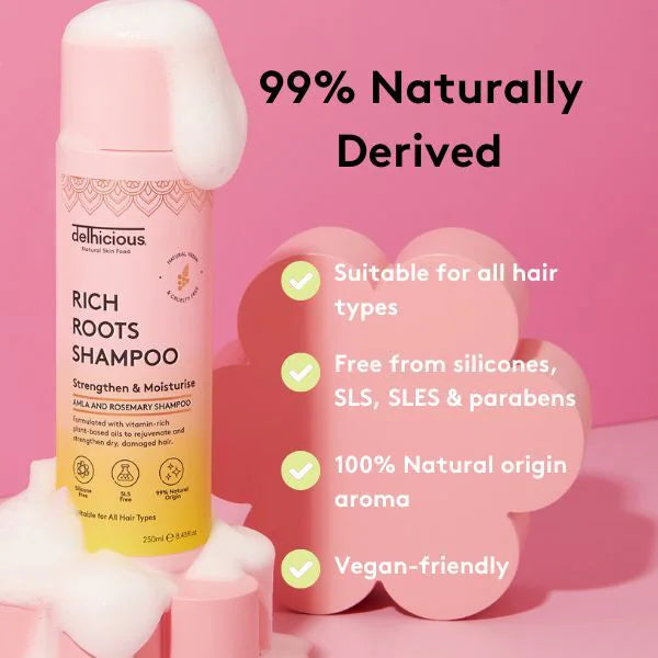 Delicious rich roots shampoo 250ml - British product