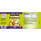 Kirkland Signature children's multi-vitamin gummies orange flavour 2 x 160 count, UK version