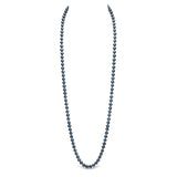 Costco UK Costco 7.5-8mm Cultured Freshwater Black Pearl Necklace, 18ct Yellow Gold, 81.3cm/32 inch- Buy online at McGrocer
