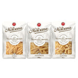 La Molisana pasta variety pack with fusilli, penne, radiatori 6 x 500g, UK version