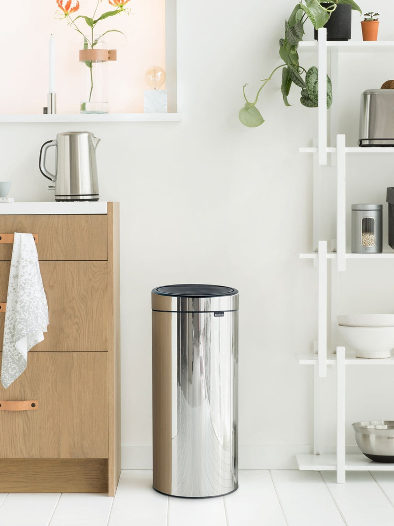 Brabantia Brilliant Steel Touch Bin 30L - British product